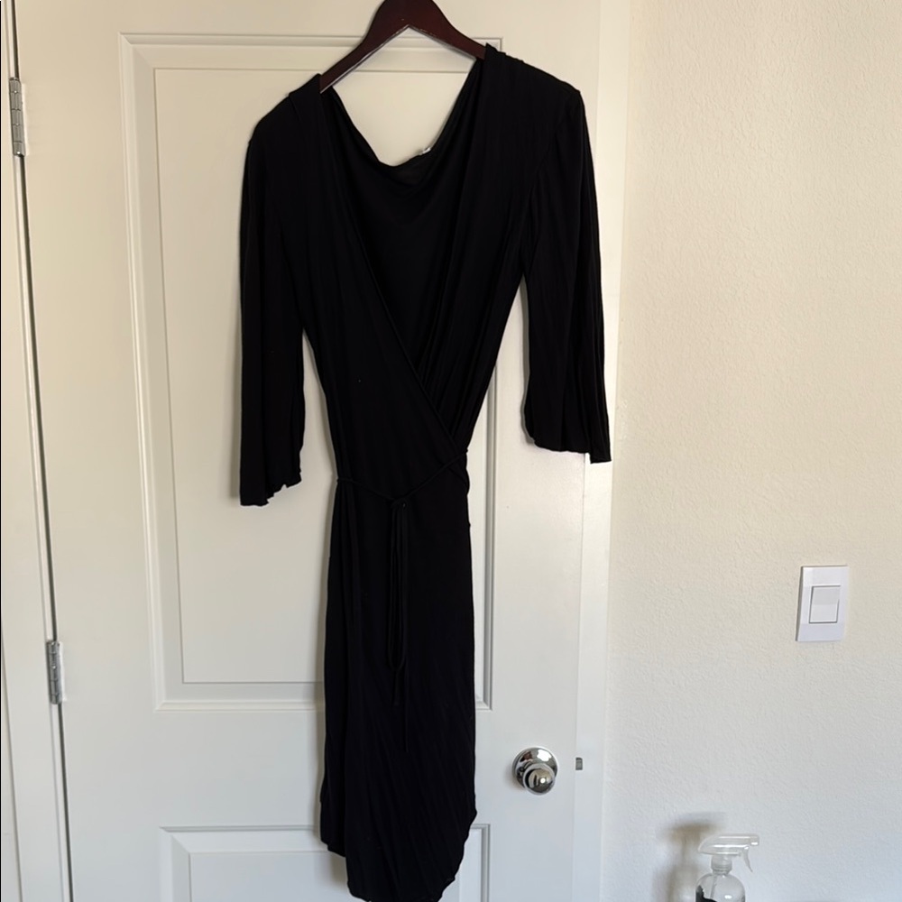 Black Wrap Dress
